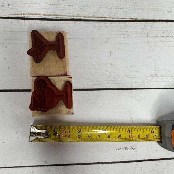 Stampin Up! Cheers To You Wood Mounted Rubber Stamps Set of 6 Cocktail Beer Wine - Picture 9 of 12